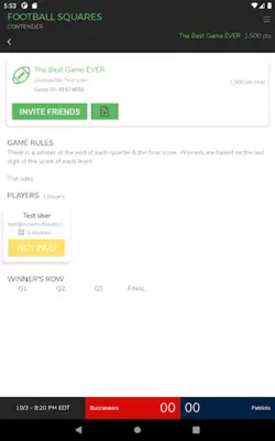 Football Squares | Contender android App screenshot 9