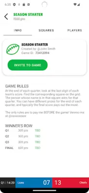 Football Squares | Contender android App screenshot 14